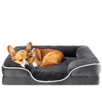 【Fathers Day Gift】Orthopedic Dog Bed for Large Size Dogs, Supportive Memory Foam Dog Sofa with Washable Removable Cover, ...