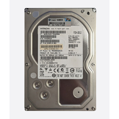 638519-001 HP 3TB 6Gb/s SATA 7200 3.5-Inch Hard Drive