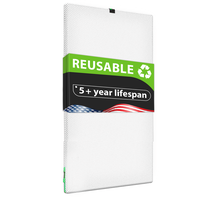 REair Washable and Reusable Air Filter for AC HVAC Furnace, MREV 8 Air Filters Machine Washable & Dryer Friendly, AC Furnace ...