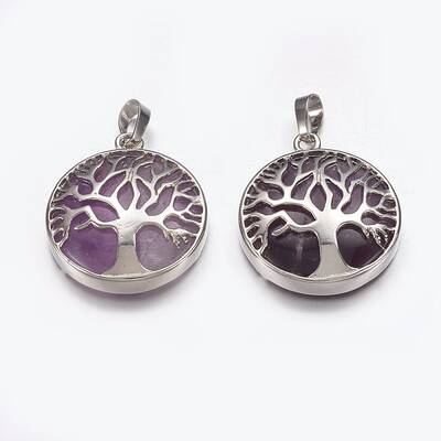 Natural Amethyst Pendants