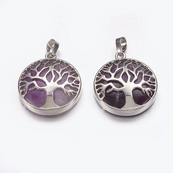 Natural Amethyst Pendants