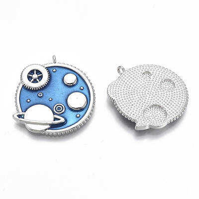 Brass Enamel Pendants