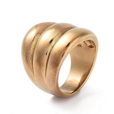 Ion Plating(IP) 304 Stainless Steel Wide Band Rings for Women Men