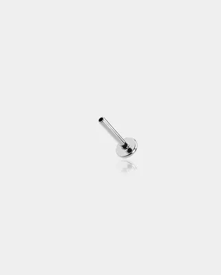 Threadless Titanium Replacement Labret Post - 16G / Silver / 12mm