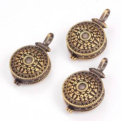Brass Locket Pendants