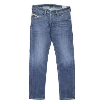 DIESEL Belther Mens Jeans Blue Slim Tapered Stone Wash W32 L32