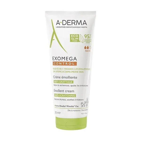A-Derma Crema Emolliente Per Pelli Secche Soggette A Eczema Atopico Exomega Control (Crema Emolliente) - Volume: 200 Ml