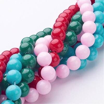 Natural Mashan Jade Round Beads Strands