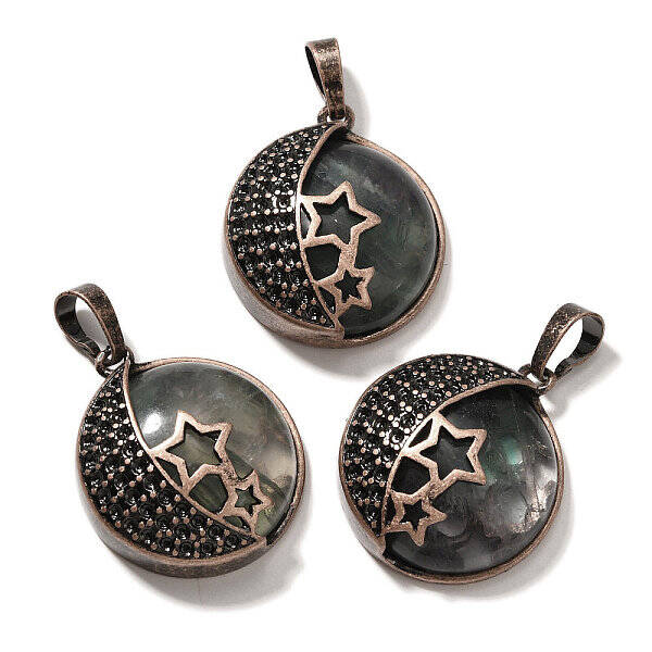 Natural Green Fluorite Pendants