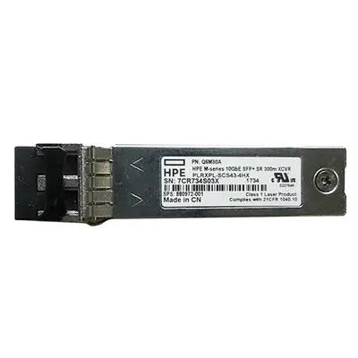 HP Q6M30A | 10Gb/s 10GBase-SR Multi-Mode Fibre 850nm 300m LC Connector SFP+ Transceiver Module