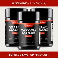 3 Pack - Snap Supplements - Nitric Oxide Booster - Support Healthy Blood Circulation -  Nitric Oxide Supplement for Men and W...