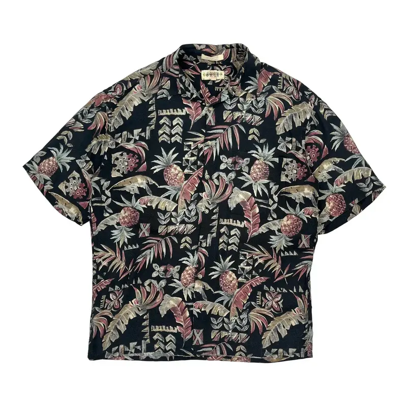 Campia Hawaiian Shirt - Large Multicoloured Viscose