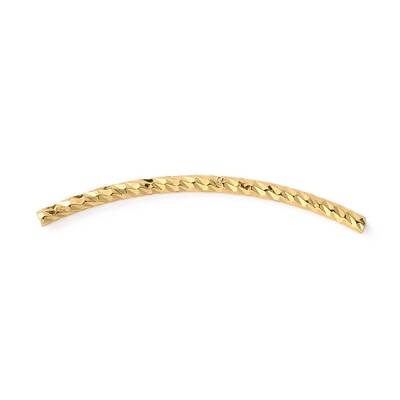 Brass Curved Tube Beads