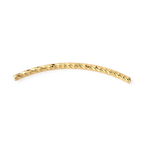 Brass Curved Tube Beads