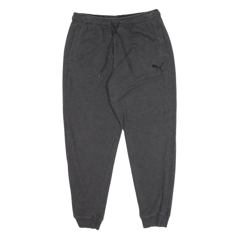 PUMA Mens Joggers Grey Tapered L W32 L30