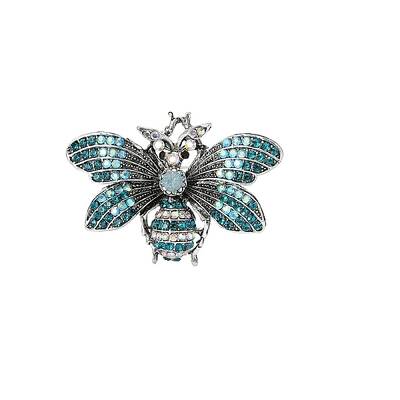 Bee Alloy Rhinestone Brooch