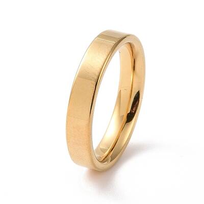 201 Stainless Steel Plain Band Ring for Women