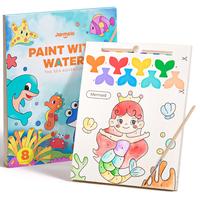 Jar Melo Paint with Water Coloring Books, Kids Watercolor Painting Sets Mess Free Art Craft Drawing Toddler Activities Toy
