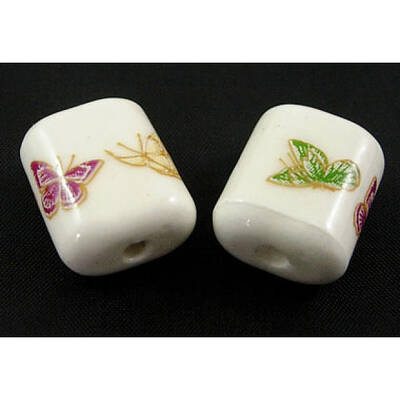 Handmade Ornamental with Gold Porcelain Beads