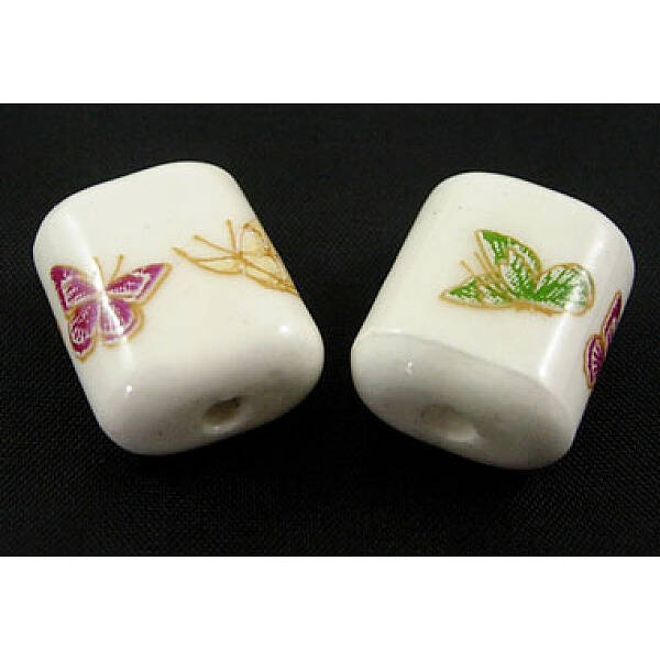 Handmade Ornamental with Gold Porcelain Beads