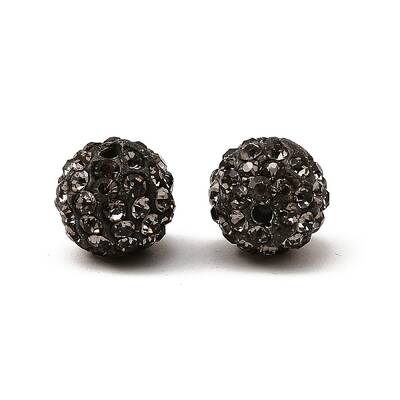Polymer Clay Rhinestone Beads