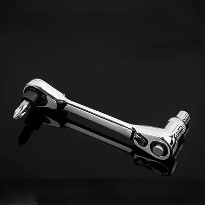 Portable 2-in-1 Dual Head Ratchet Socket Wrench & Hex Bit Driver Screwdriver, Handheld Two-way Mini Wrench for Daily Use