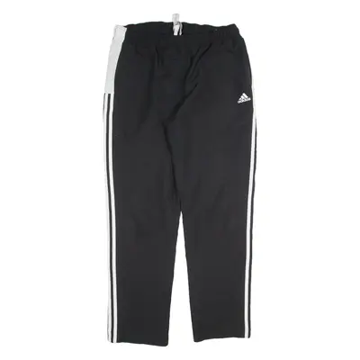 ADIDAS Mesh Lined Womens Track Pants Black Straight L W34 L31