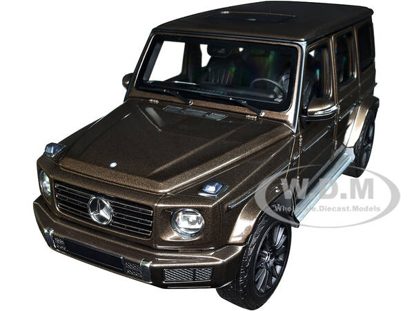 2020 Mercedes-Benz AMG G-Class Brown Metallic with Sunroof 1/18 Diecast Model Car by Minichamps