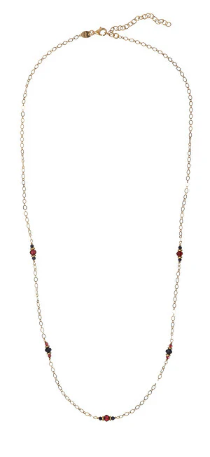 Alisia Collana Da Donna Placcata Oro Con Granati E Zaffiri Al5230.01.000
