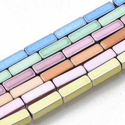 Electroplated Non-magnetic Synthetic Hematite Beads Strands