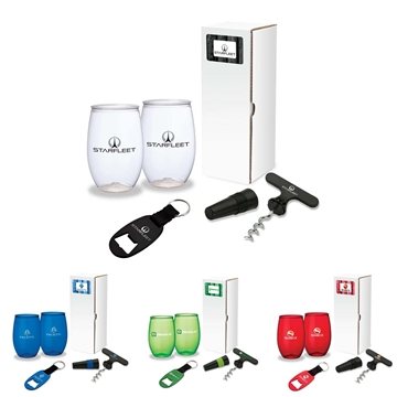 100 Custom Vineyard 4-Piece Picnic Gift Set - USA Made & ...