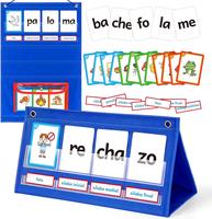 Torlam Spanish Learning Word Building Pocket Chart, Spanish Vocabulary Games  Sight Words Flashcards Languages Spelling Readi...