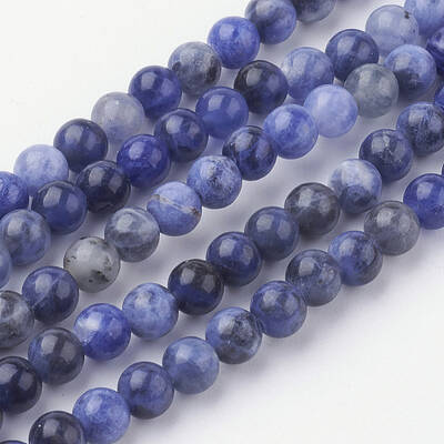 Natural Sodalite Bead Strands