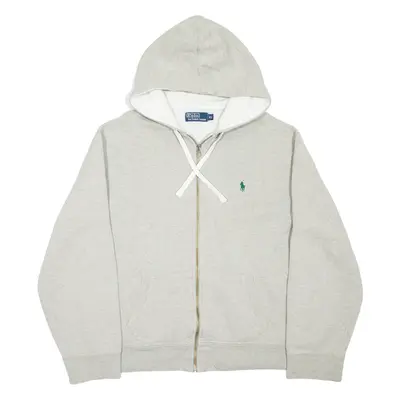 POLO RALPH LAUREN Mens Grey Hoodie Full Zip XL