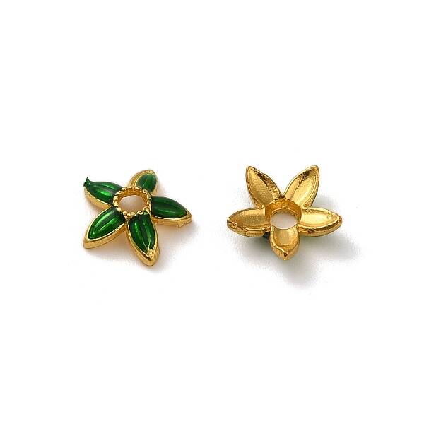Alloy Enamel Beads Caps