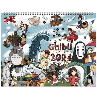 Wall Calendar 2024 Studio Ghibli - Hanging Vertical Wall