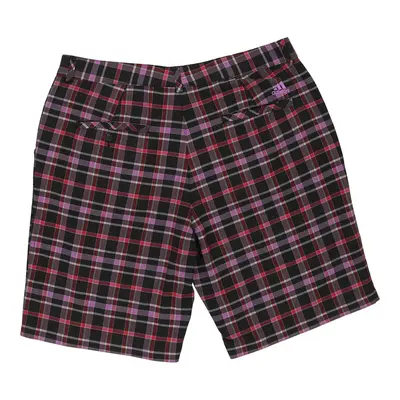 Adidas Checked Shorts - 36W 11L Pink Polyester