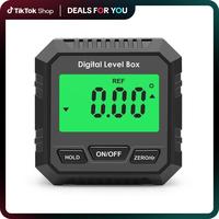 Digital Angle Finder Level Gauge with Magnetic Base & Bubble Level for Construction Woodworking & Machinery Accurate 0.2° Pr...