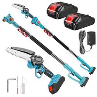 2-IN-1 Cordless Pole Saw & 6'' Mini Chainsaw, 2 Pack 2000mAh Battery Powered Pole Saw, Telescoping Electric Pole Chainsaw, An...