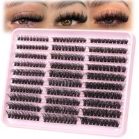 Individual False Eyelashes, 300pcs/box Natural Look Eyelash Extensions, Self Grafting Curl Eyelashes, Eye Makeup Enhancement ...