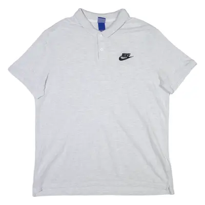 NIKE Mens Polo Shirt Grey 2XL
