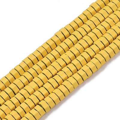 Spray Painted Non-magnetic Synthetic Hematite Beads Strands