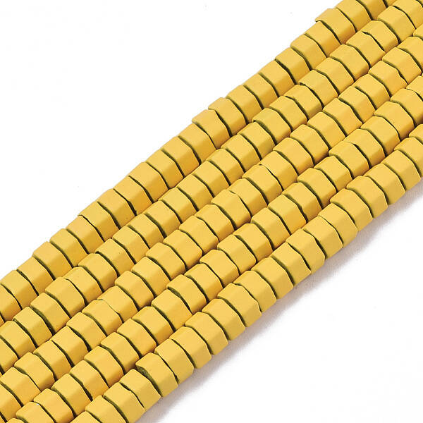 Spray Painted Non-magnetic Synthetic Hematite Beads Strands