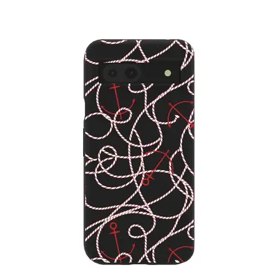Black Anchor Lines Google Pixel 8a Case