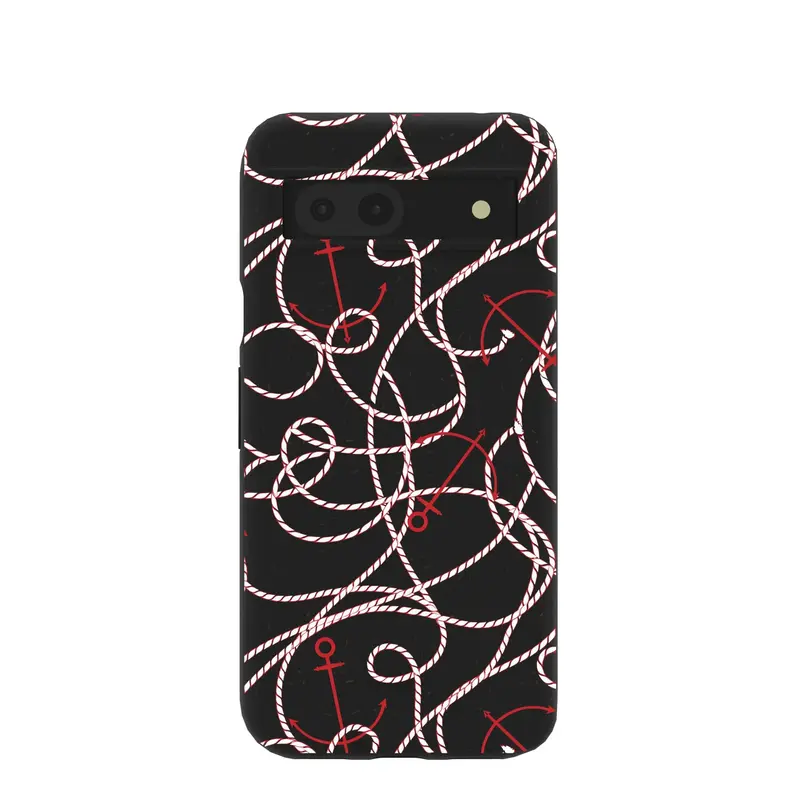 Black Anchor Lines Google Pixel 8a Case