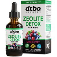 Dr. Bo Zeolite Detox Liquid Drops - Berry Flavored Daily Cleanse with Vitamin D & B12 - Energy, Mental Clarity & Immune Suppo...