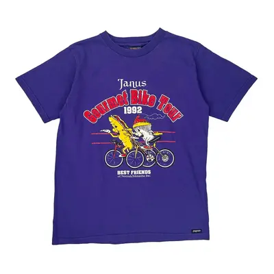 Gourmet Bike Tour Jansport Graphic T-Shirt - Medium Purple Cotton