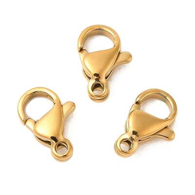 Ion Plating(IP) 304 Stainless Steel Lobster Claw Clasps