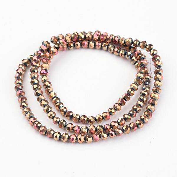 Electroplate Glass Bead Strands
