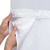 Bath Curtain Liner, Replaceable Detachable Waterproof Inner Liner with Snap-on Fabric Lining for Bath Hotels, Home Goods, Bat...